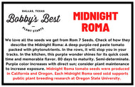 Midnight Roma from Row 7 Seeds