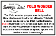 Yolo Wonder Bell Pepper